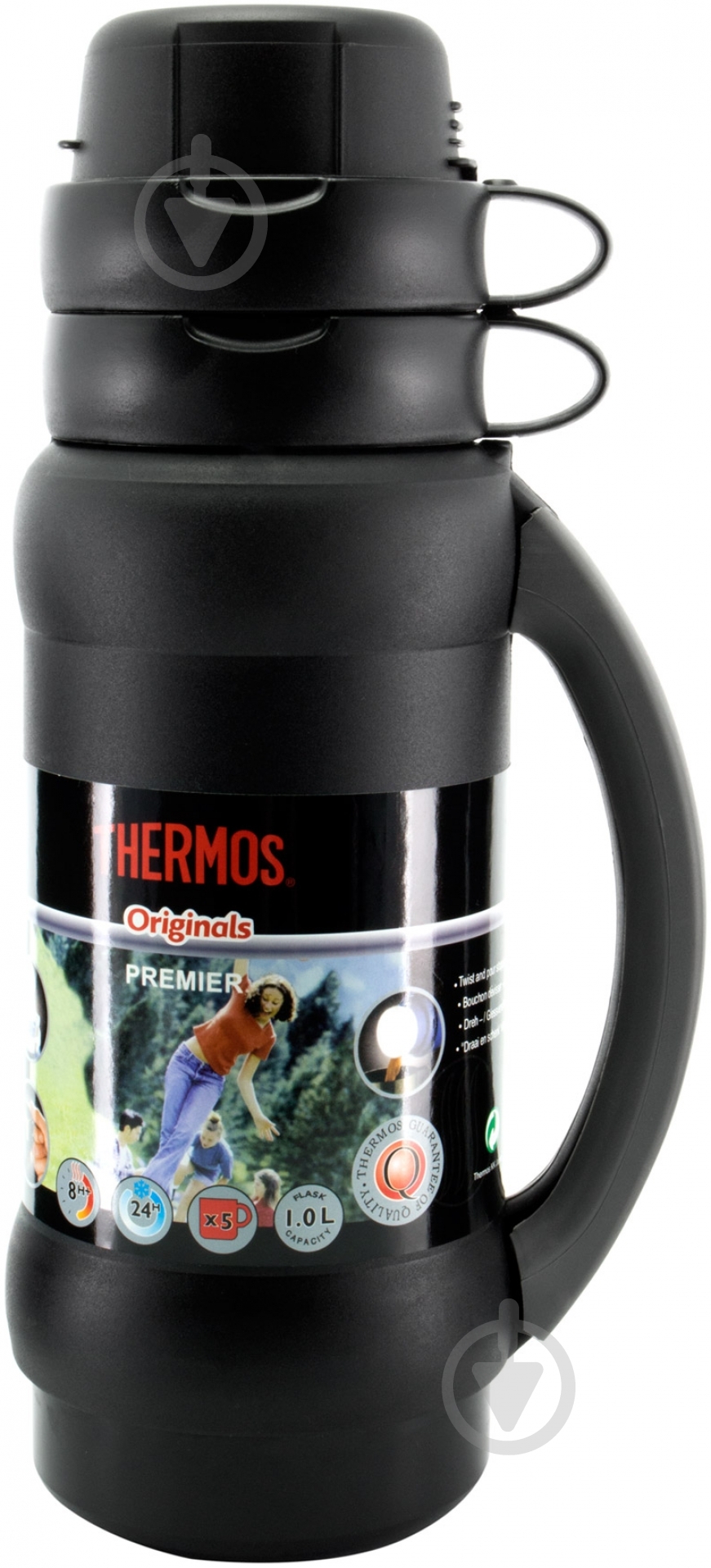 Термос Thermos 1 л черный 34-100 - фото 1 Термос Thermos 1 л черный 34-100 - фото 1