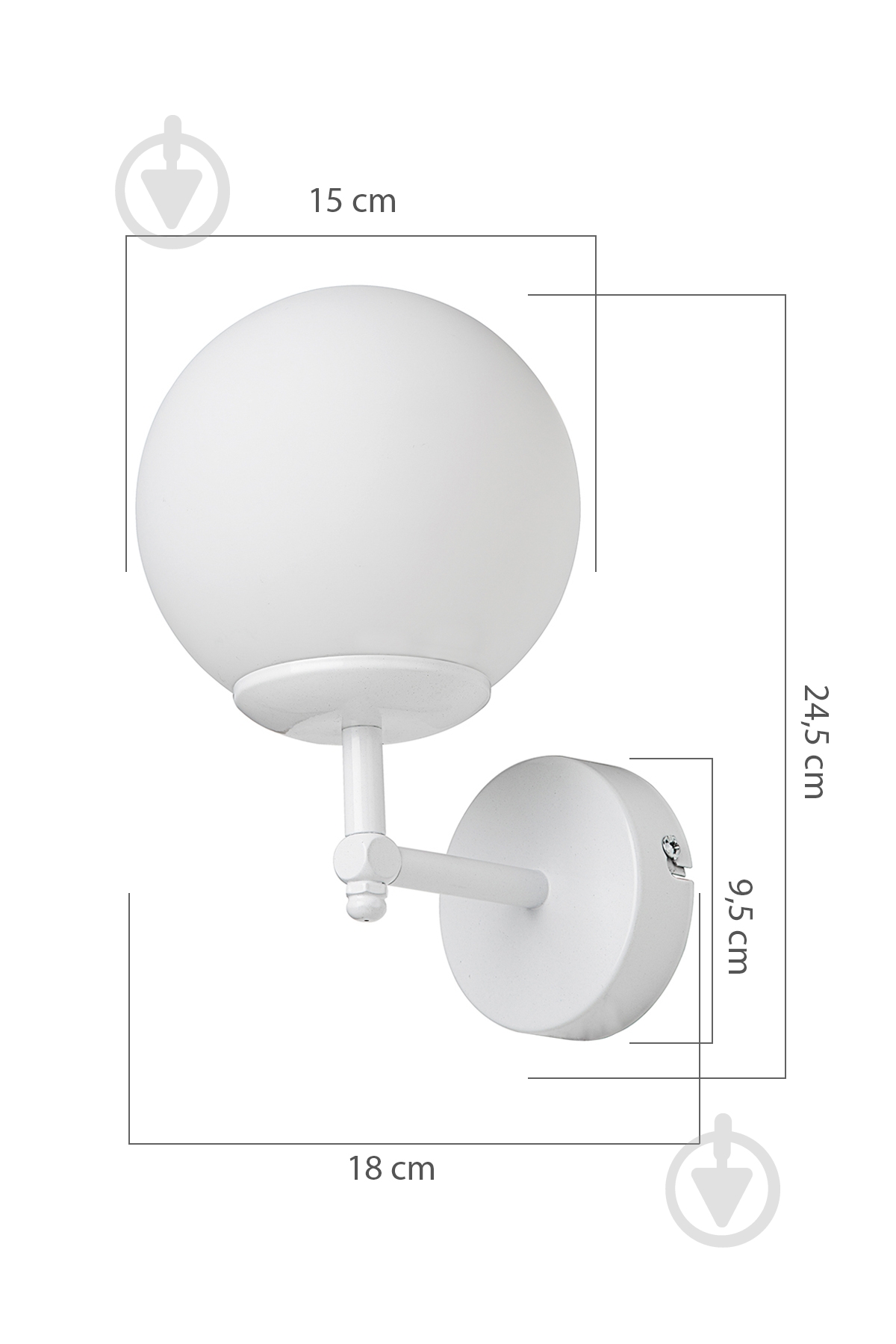 Бра Luna Dolphin 1x60 Вт E27 белый MDL.4757 - фото 4 Бра Luna Dolphin 1x60 Вт E27 белый MDL.4757 - фото 4