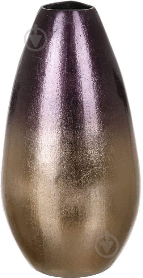 Ваза алюминиевая PANACHE 19х34 см 34 см коричнево-золотая 00974 - фото 1