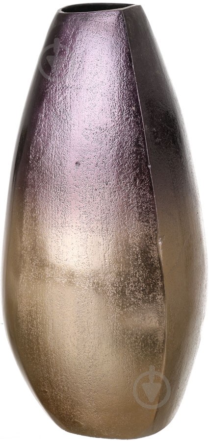 Ваза алюминиевая PANACHE 19х34 см 34 см коричнево-золотая 00974 - фото 2