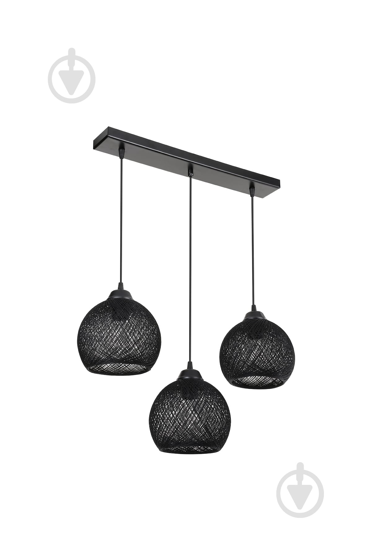 Подвес Luna Yumak Line 3x60 Вт Е27 черный MDL.4749 - фото 1