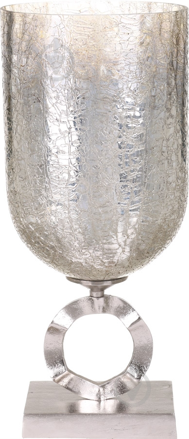 Ваза стеклянная PANACHE 20x47 см 47 см серо-золотая 30530 - фото 1 Ваза стеклянная PANACHE 20x47 см 47 см серо-золотая 30530 - фото 1