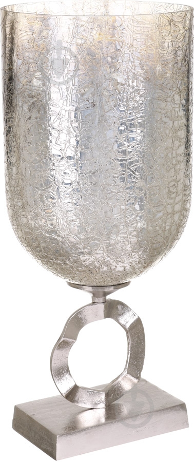 Ваза стеклянная PANACHE 20x47 см 47 см серо-золотая 30530 - фото 2 Ваза стеклянная PANACHE 20x47 см 47 см серо-золотая 30530 - фото 2