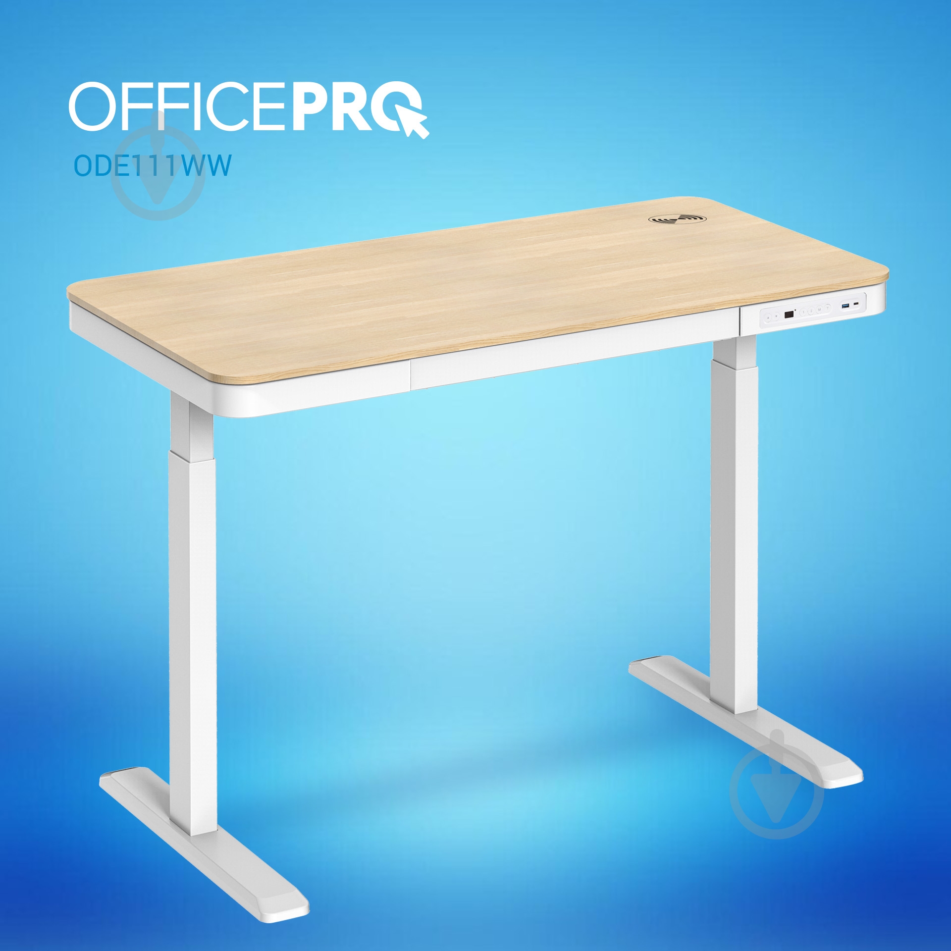 Стіл комп'ютерний OfficePro ODE111WW білий - фото 13