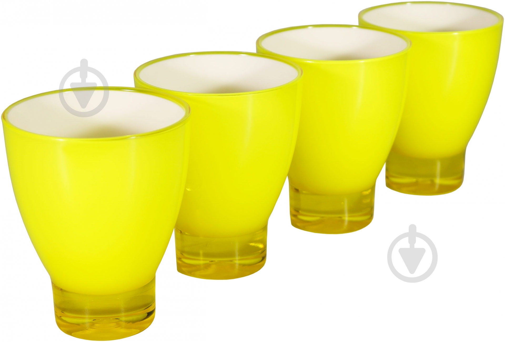 Набор стаканов Plastik Kuo Yellow 420 мл 4 шт. - фото 1