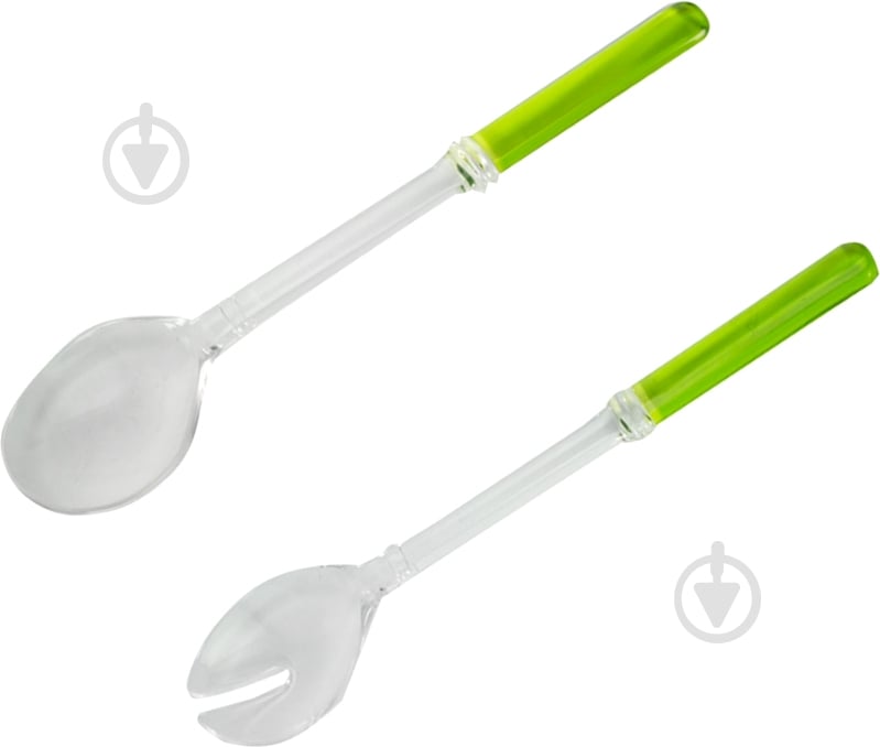 Набор ложек для салата Plastik Kuo Green118 - фото 1