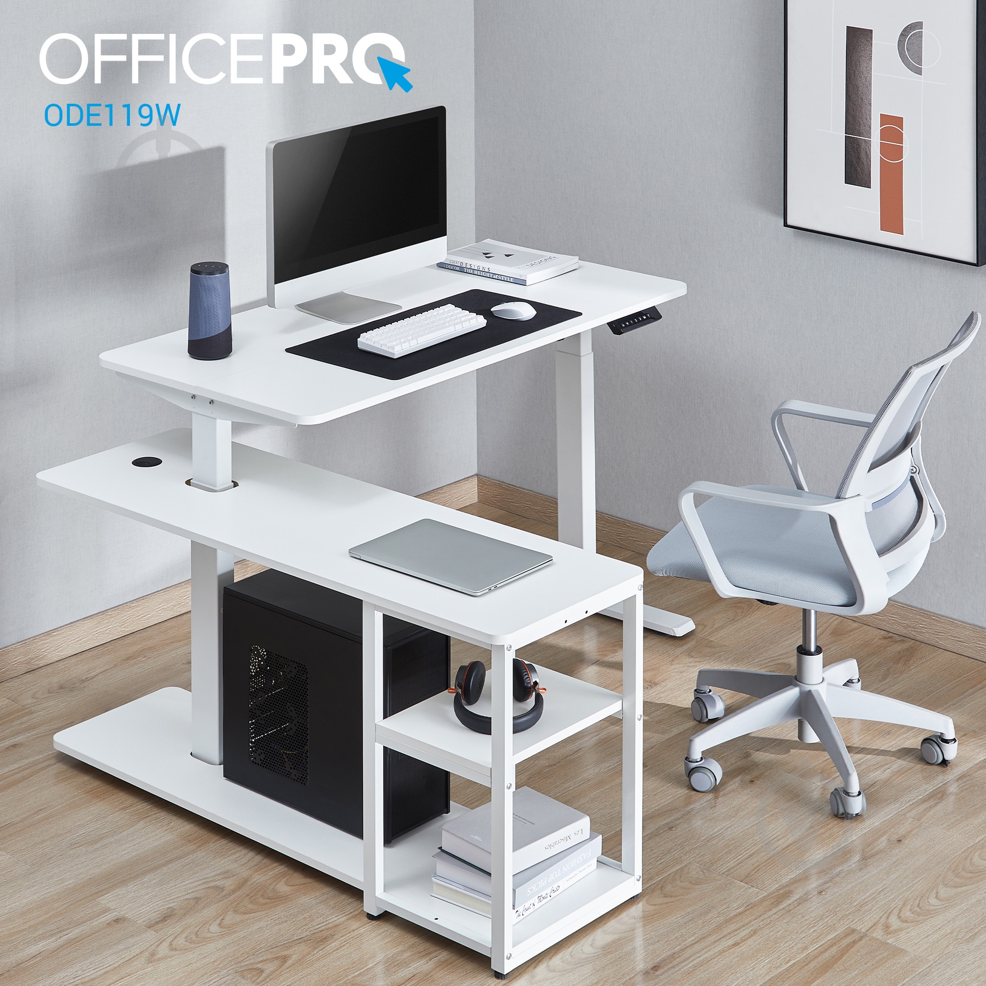 Стіл комп'ютерний OfficePro ODE119W - фото 16