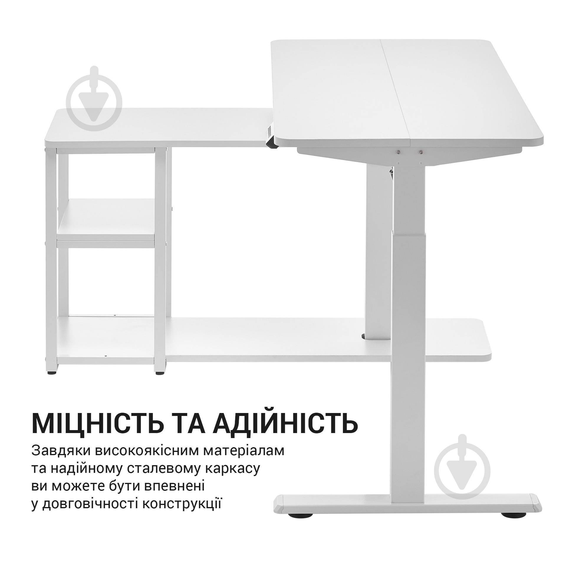 Стіл комп'ютерний OfficePro ODE119W - фото 9