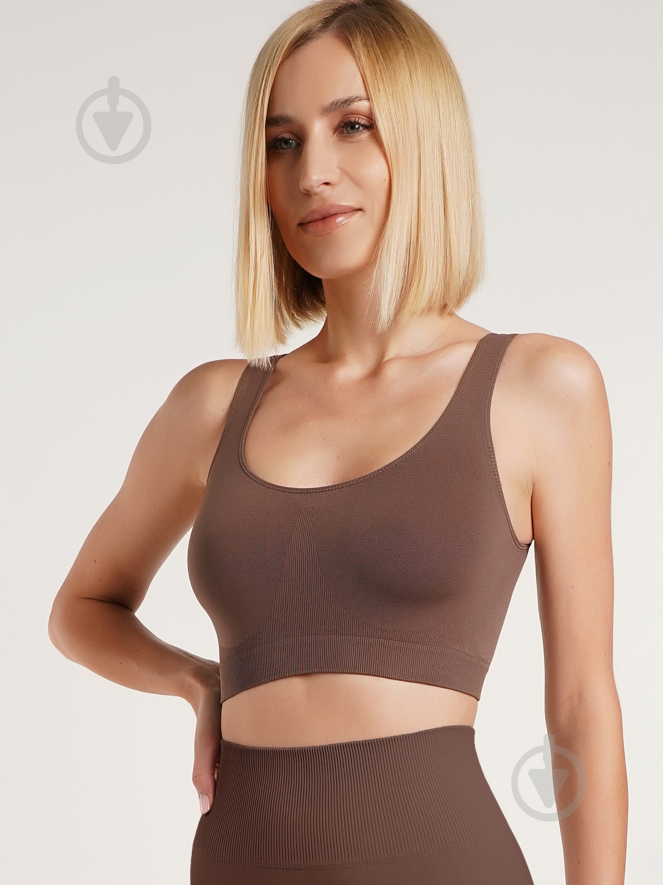 Топ Giulia Tank top deep taupe р.S/M коричневый - фото 1 Топ Giulia Tank top deep taupe р.S/M коричневый - фото 1
