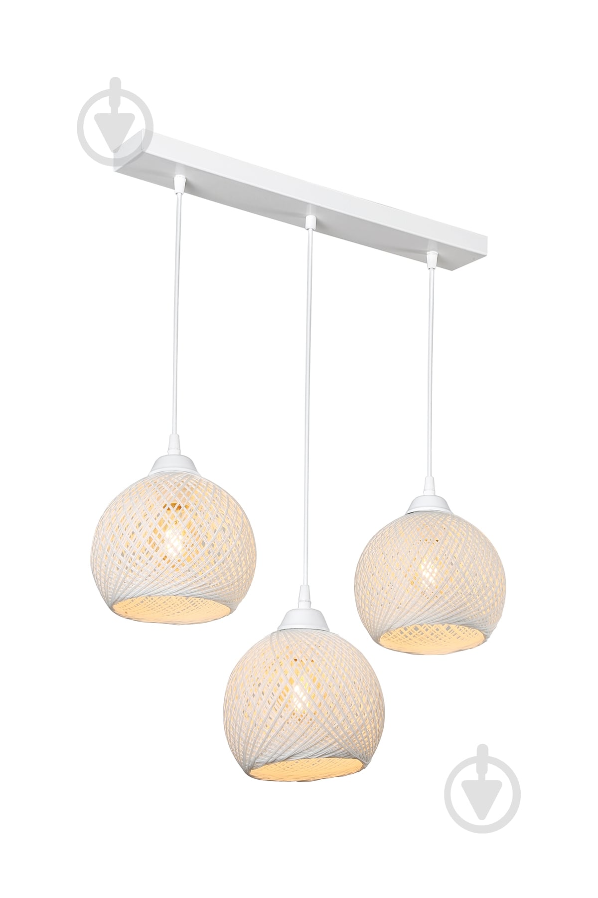 Подвес Luna Yumak Line 3x60 Вт Е27 белый MDL.4750 - фото 2