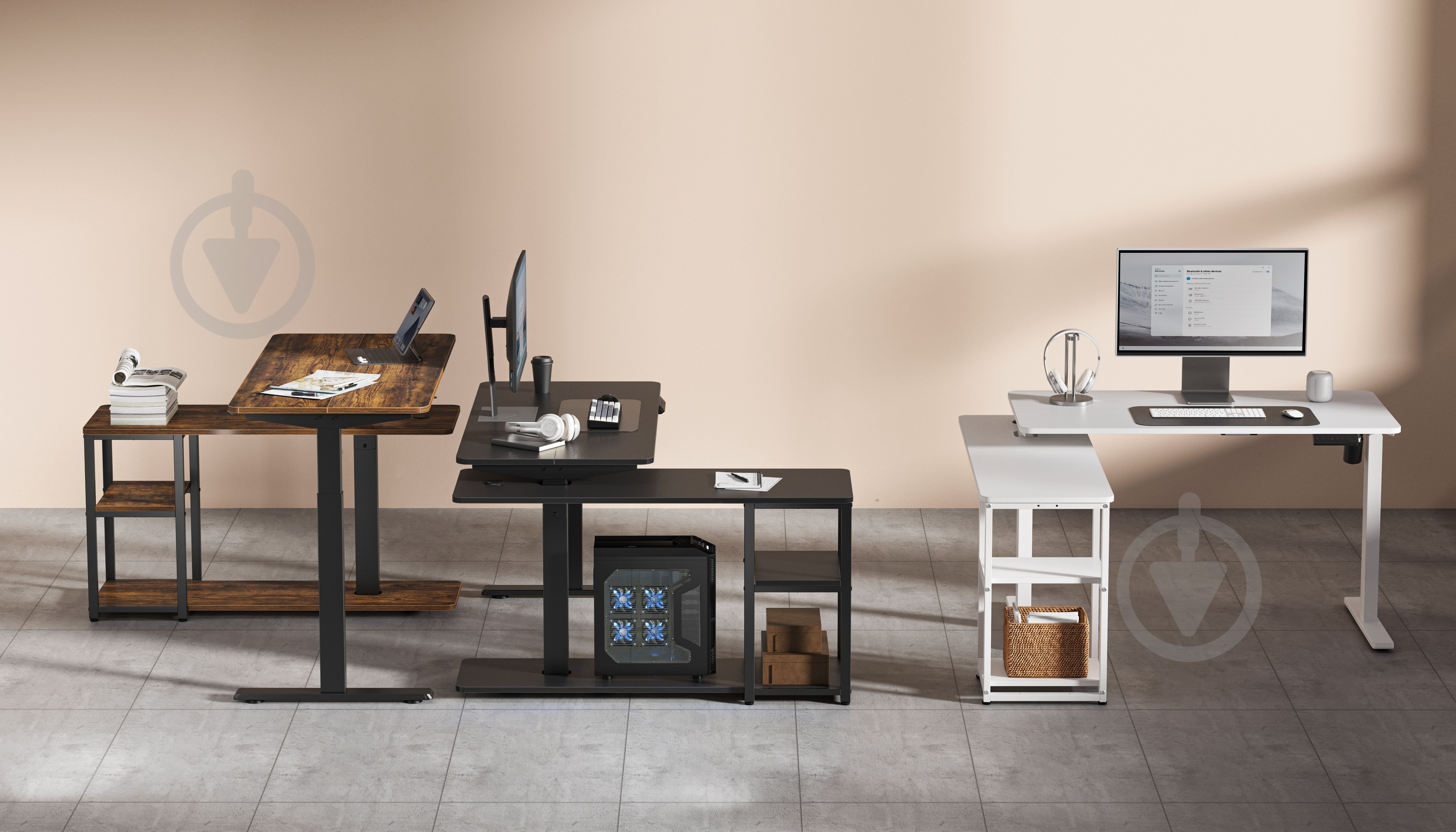 Стол компьютерный OfficePro ODE119WB - фото 16