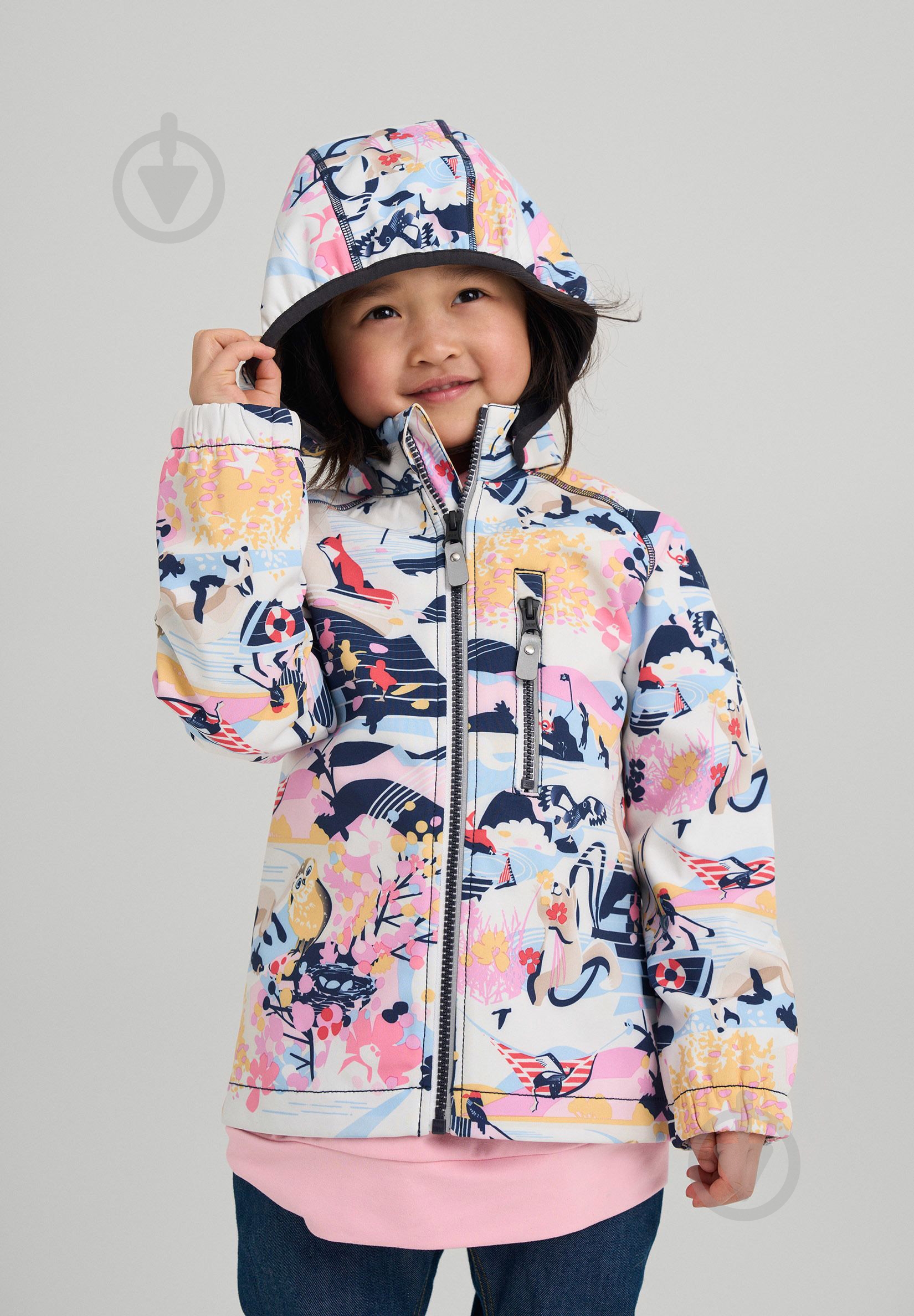 Куртка для девочек Reima Softshell Vantti р.92 сиреневый 5100009B-4203 - фото 10