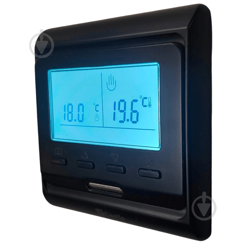 Терморегулятор для теплого пола Castle E51.716 Black Mat - фото 3