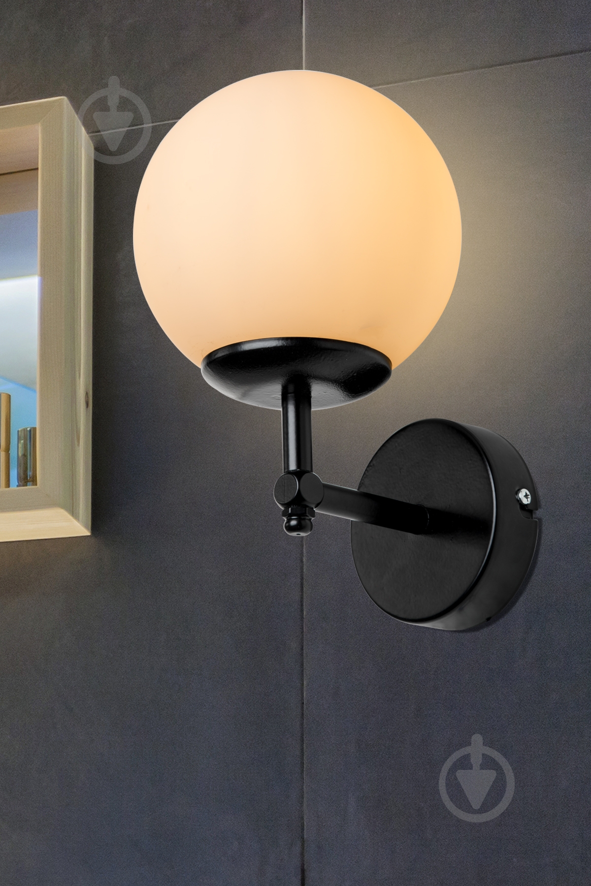 Бра Luna Dolphin 1x60 Вт E27 черный MDL.4756 - фото 3