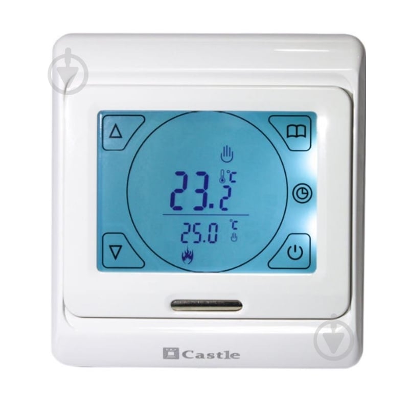 Терморегулятор для теплої підлоги Castle M 9.716 (сенсорний) - фото 1 Терморегулятор для теплої підлоги Castle M 9.716 (сенсорний) - фото 1