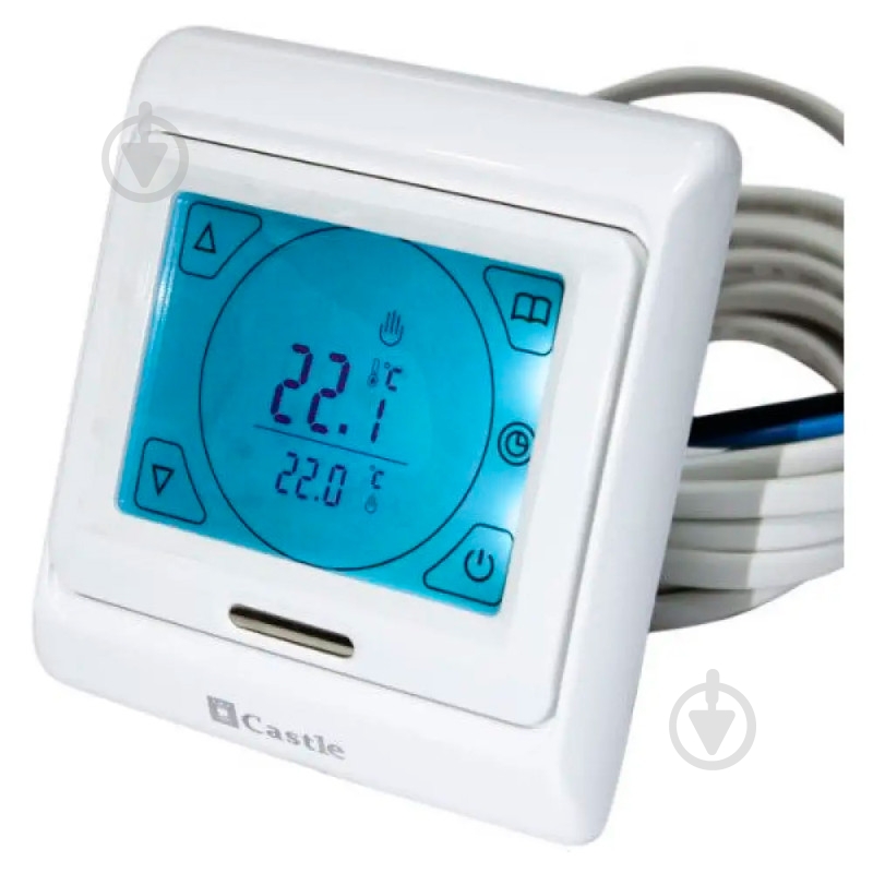 Терморегулятор для теплої підлоги Castle M 9.716 (сенсорний) - фото 2 Терморегулятор для теплої підлоги Castle M 9.716 (сенсорний) - фото 2
