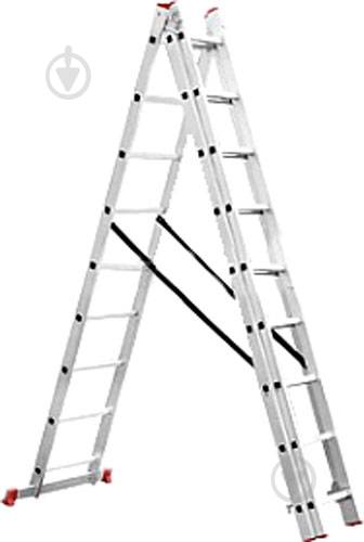 Лестница 3-секционная универсальная BUDFIX Лестница 3-секционная универсальная BUDFIX 01409 3x9 (62192) - фото 1 Лестница 3-секционная универсальная BUDFIX Лестница 3-секционная универсальная BUDFIX 01409 3x9 (62192) - фото 1