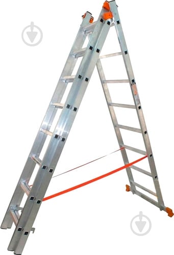 Лестница 3-секционная универсальная BUDFIX 01407 3x7 (62190) - фото 2
