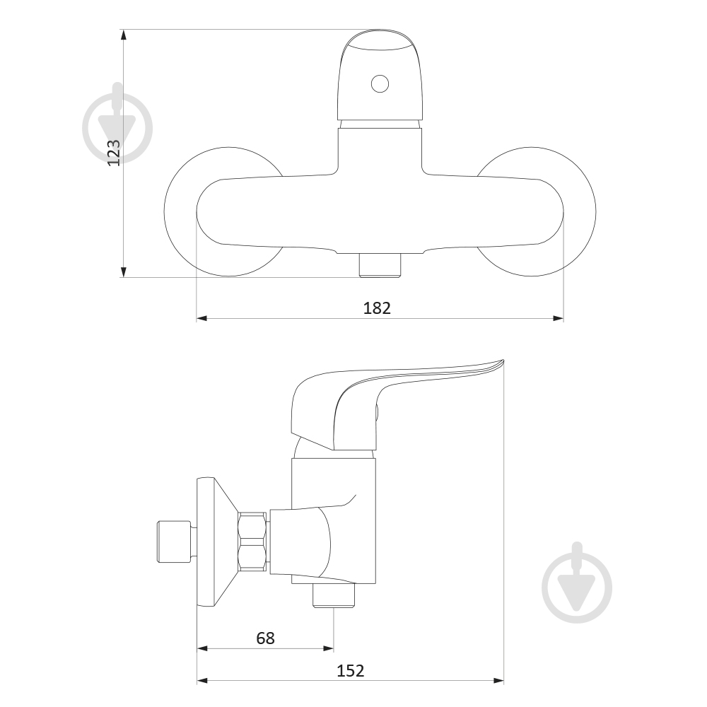Смеситель для ванны/душа Damixa Origin Evo 2 781000000 - фото 3