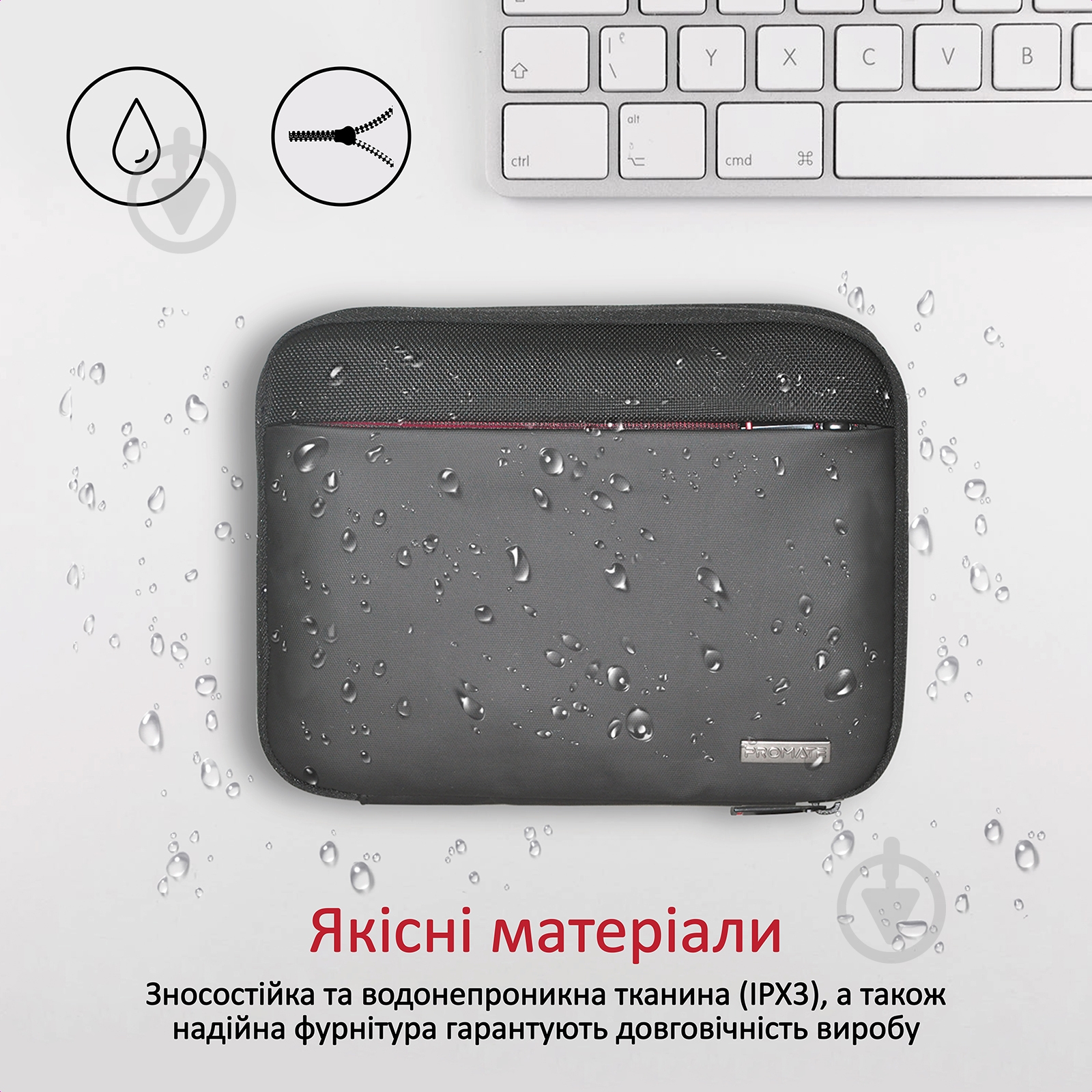 Сумка для планшета Promate PadMate black (padmate.black) PadMate 10” (padmate.black) - фото 6