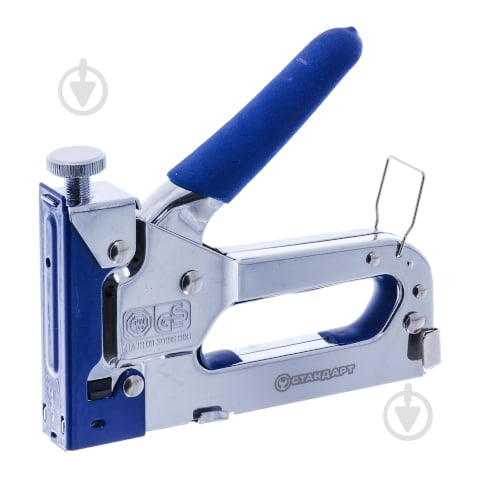 Степлер Стандарт SGA0414 механічний регульований з прогумованою ручкою - фото 1 Степлер Стандарт SGA0414 механічний регульований з прогумованою ручкою - фото 1
