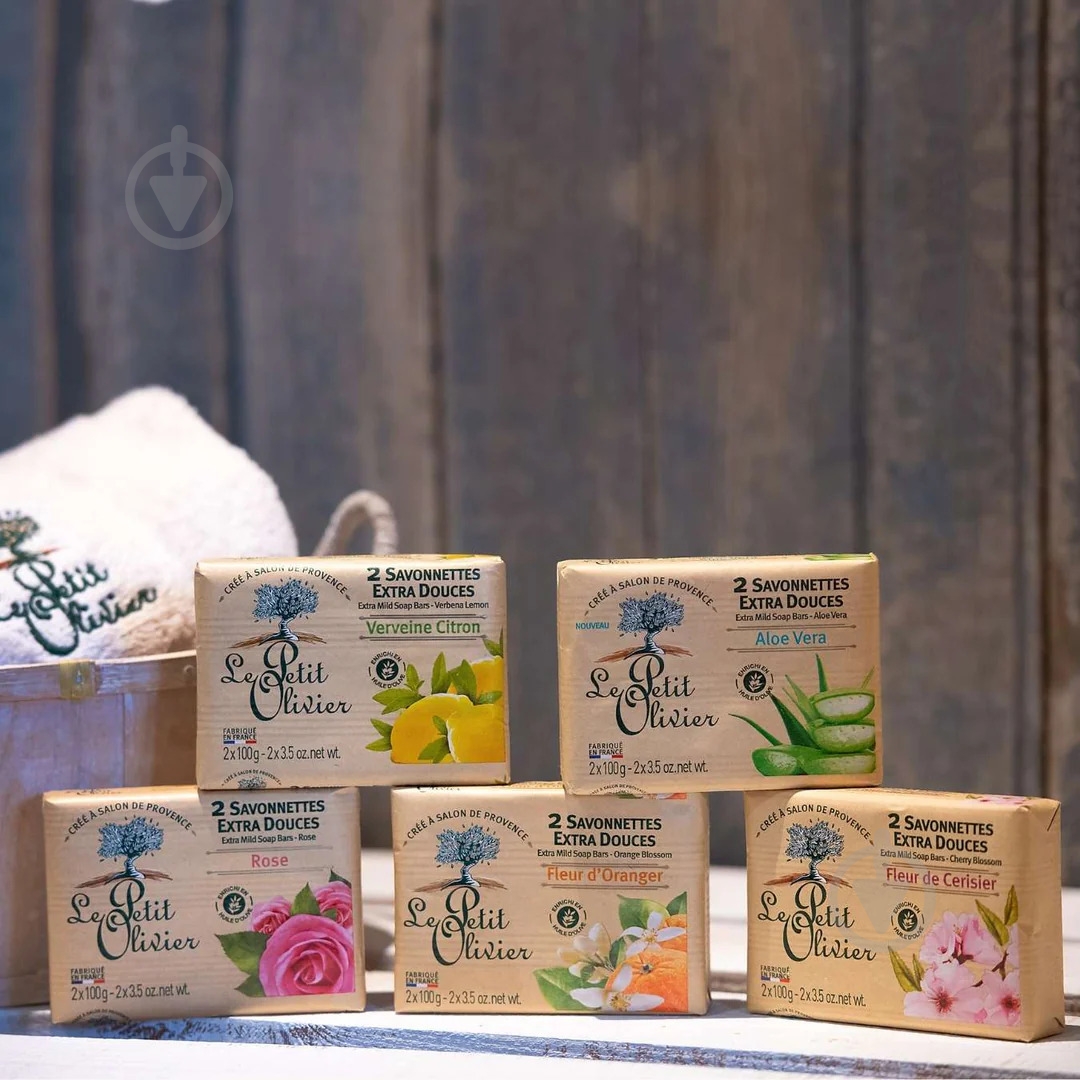 Мыло Le Petit Olivier Вишня 100 г 2 шт./уп. - фото 5