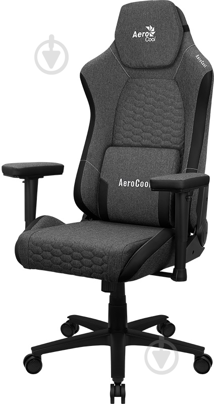 Кресло AeroCool Crown AeroWeave Ash Black черный - фото 5