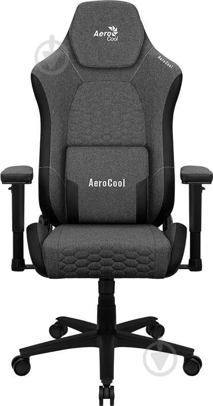 Кресло AeroCool Crown AeroWeave Ash Black черный - фото 1
