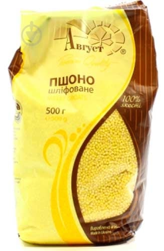 Пшено Август шлифованное 500 г - фото 1 Пшено Август шлифованное 500 г - фото 1