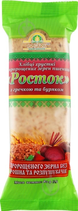 Хлебцы ТМ Росток с гречкой и свеклой 80 г - фото 1