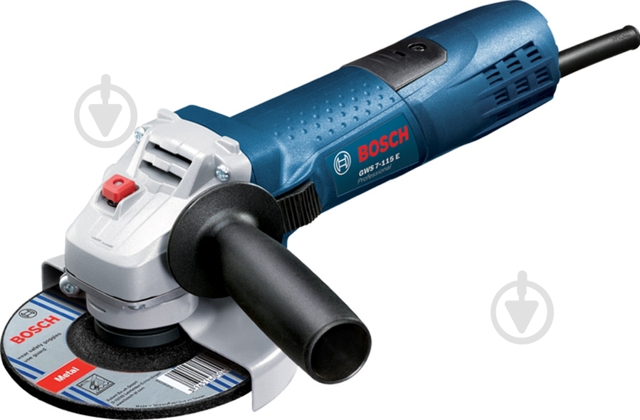 Болгарка (угловая шлифмашина) Bosch Professional GWS 7-115 E 0601388201 - фото 1 Болгарка (угловая шлифмашина) Bosch Professional GWS 7-115 E 0601388201 - фото 1
