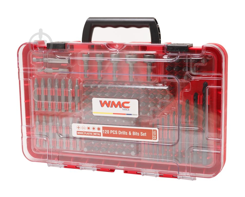Набор бит и сверл WMC TOOLS 1,5-8 мм 120 шт. WT-10120 - фото 2 Набор бит и сверл WMC TOOLS 1,5-8 мм 120 шт. WT-10120 - фото 2