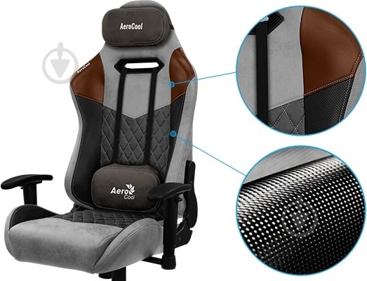 Крісло AeroCool Duke Steel Blue блакитний - фото 12 Крісло AeroCool Duke Steel Blue блакитний - фото 12