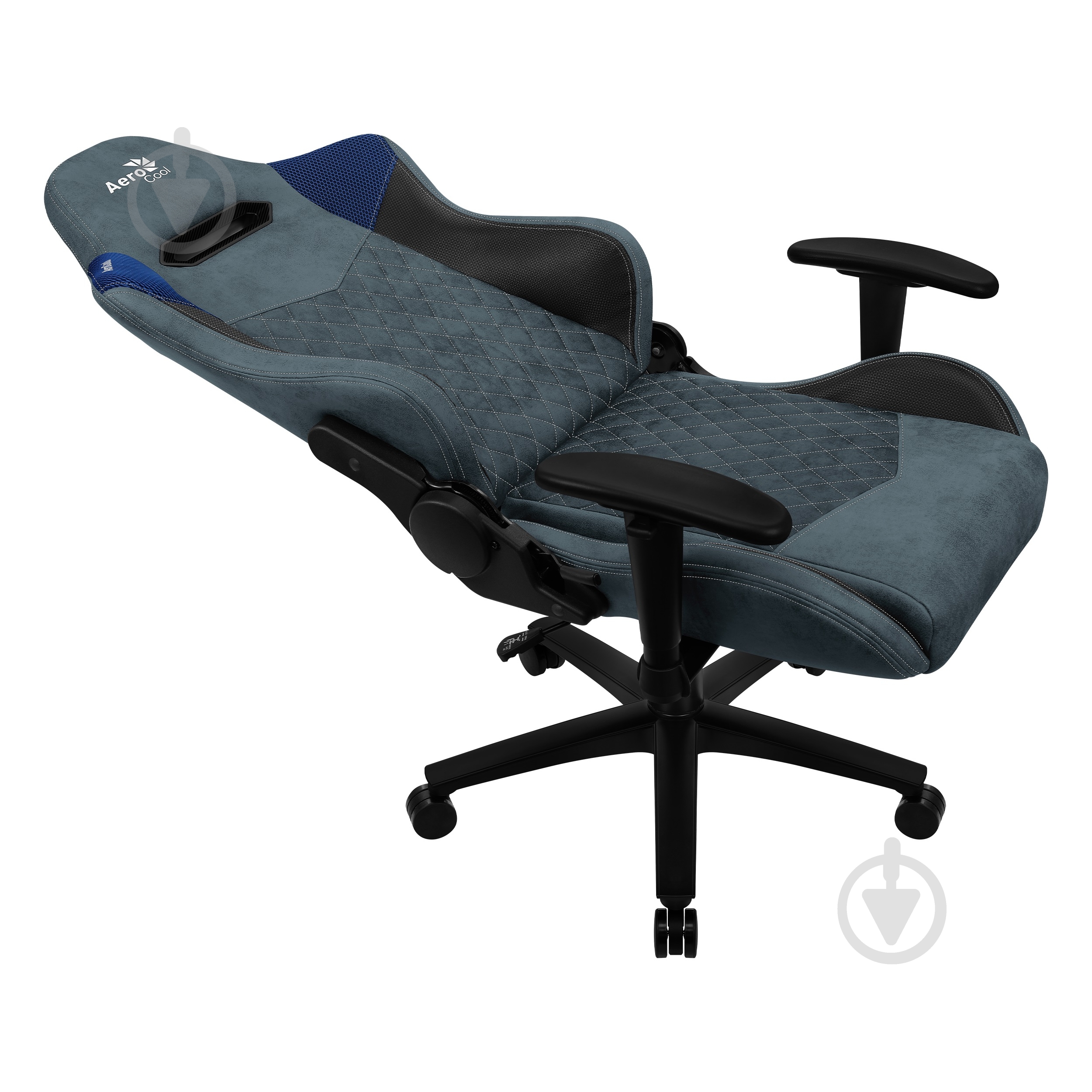 Крісло AeroCool Duke Steel Blue блакитний - фото 3 Крісло AeroCool Duke Steel Blue блакитний - фото 3