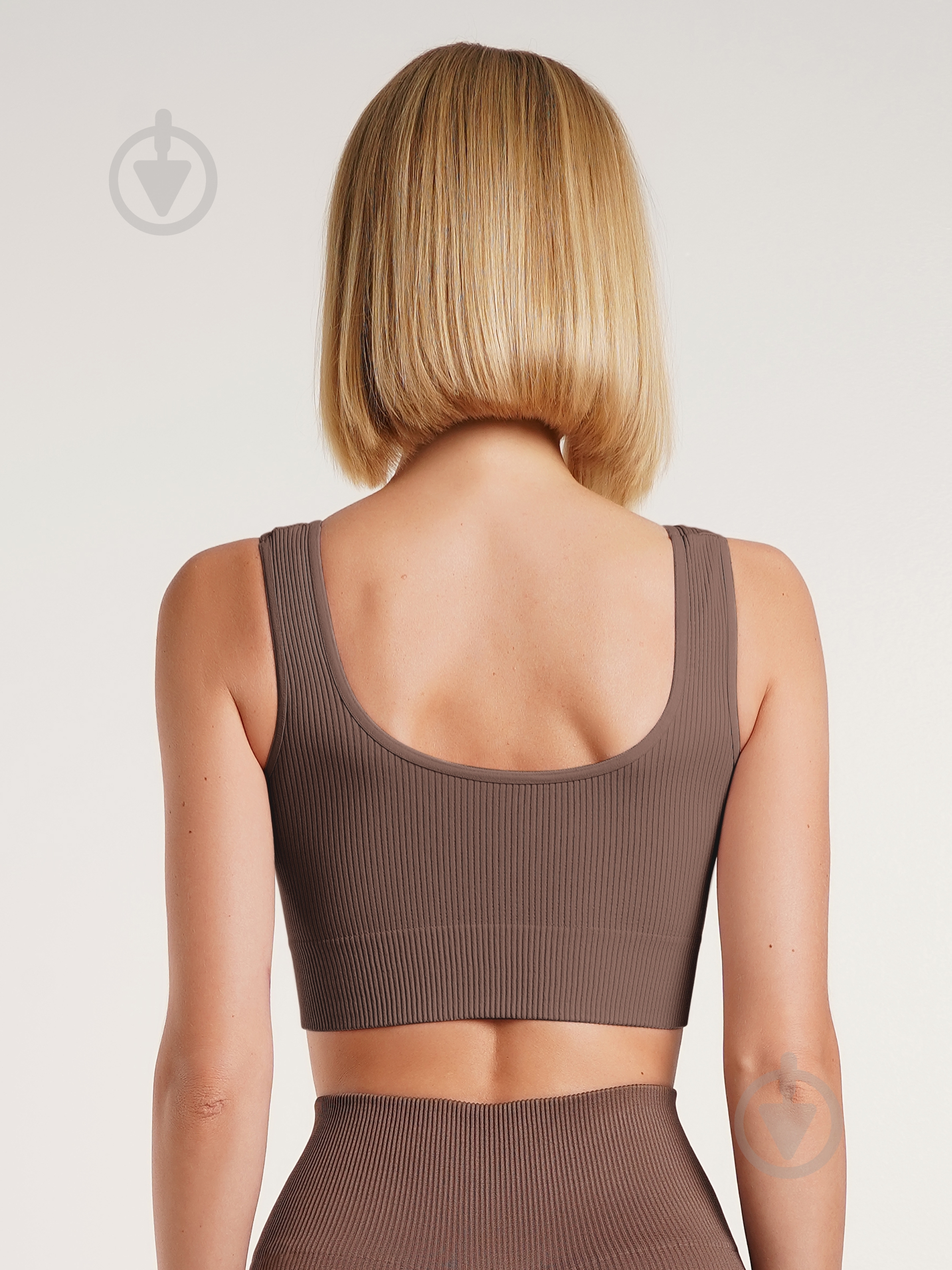 Топ Giulia Top rib deep taupe р.L/XL коричневый - фото 2