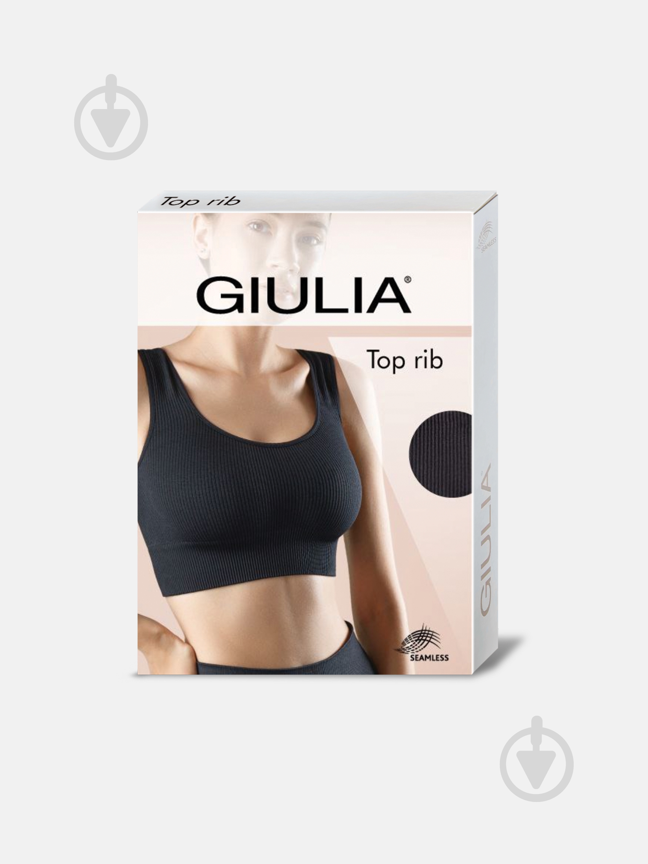 Топ Giulia Top rib deep taupe р.L/XL коричневый - фото 4