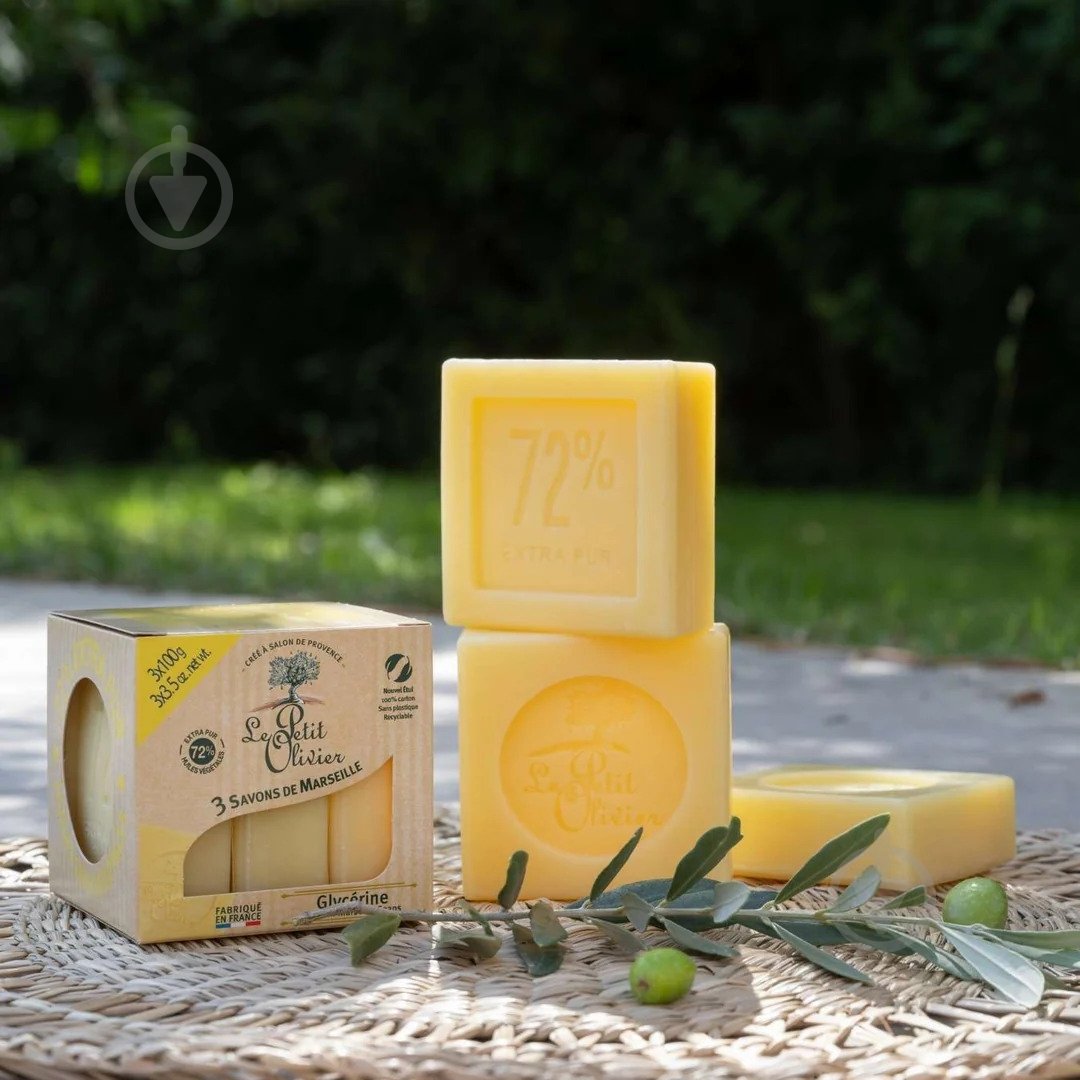 Мыло Le Petit Olivier Глицерин 100 г 3 шт./уп. - фото 4