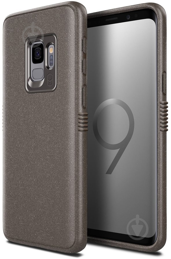 Чохол Patchworks Mono Grip для Samsung Galaxy S9 grey brown - фото 1