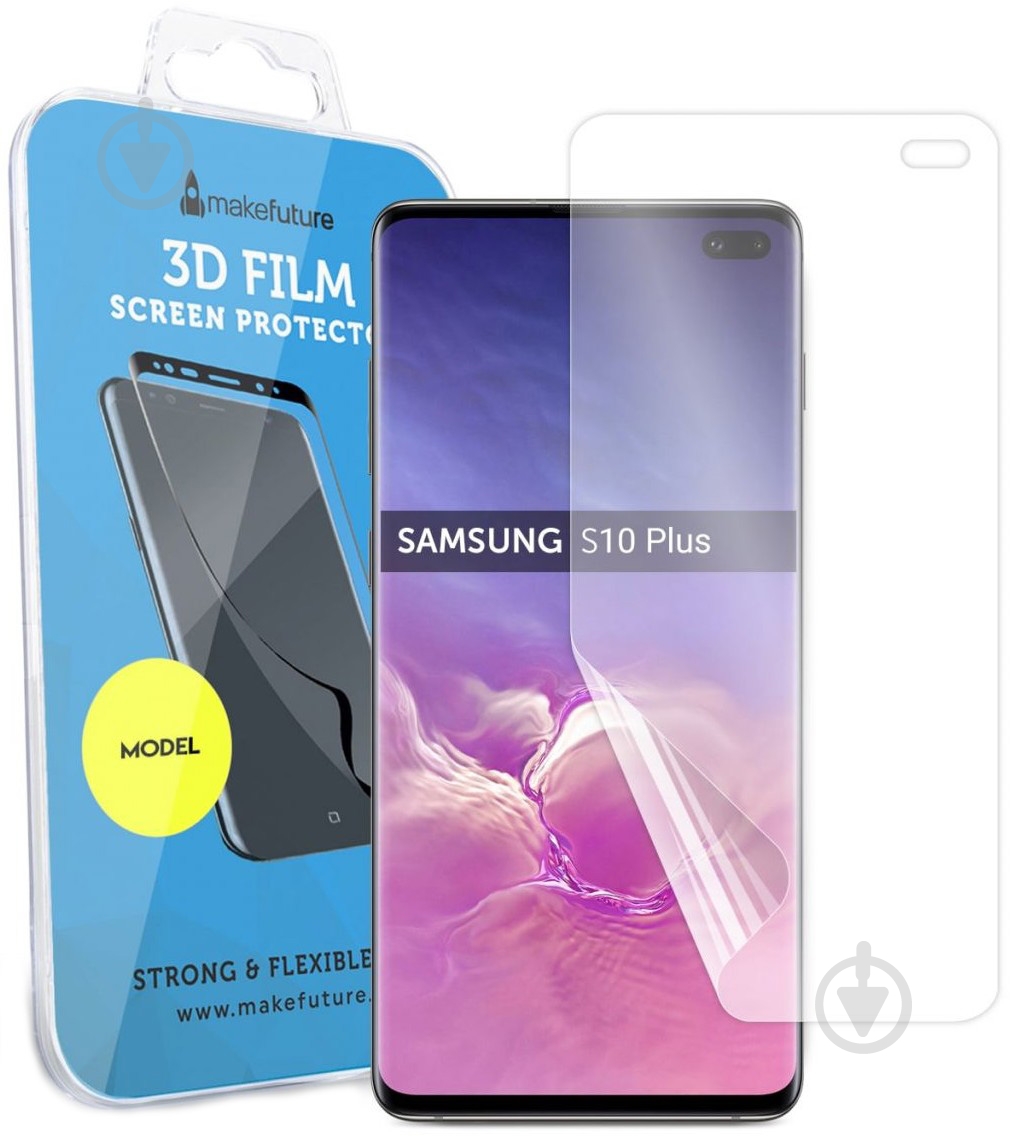 Защитная пленка MakeFuture 3D для S10 Plus (MGFU-SS10P) - фото 1 Защитная пленка MakeFuture 3D для S10 Plus (MGFU-SS10P) - фото 1