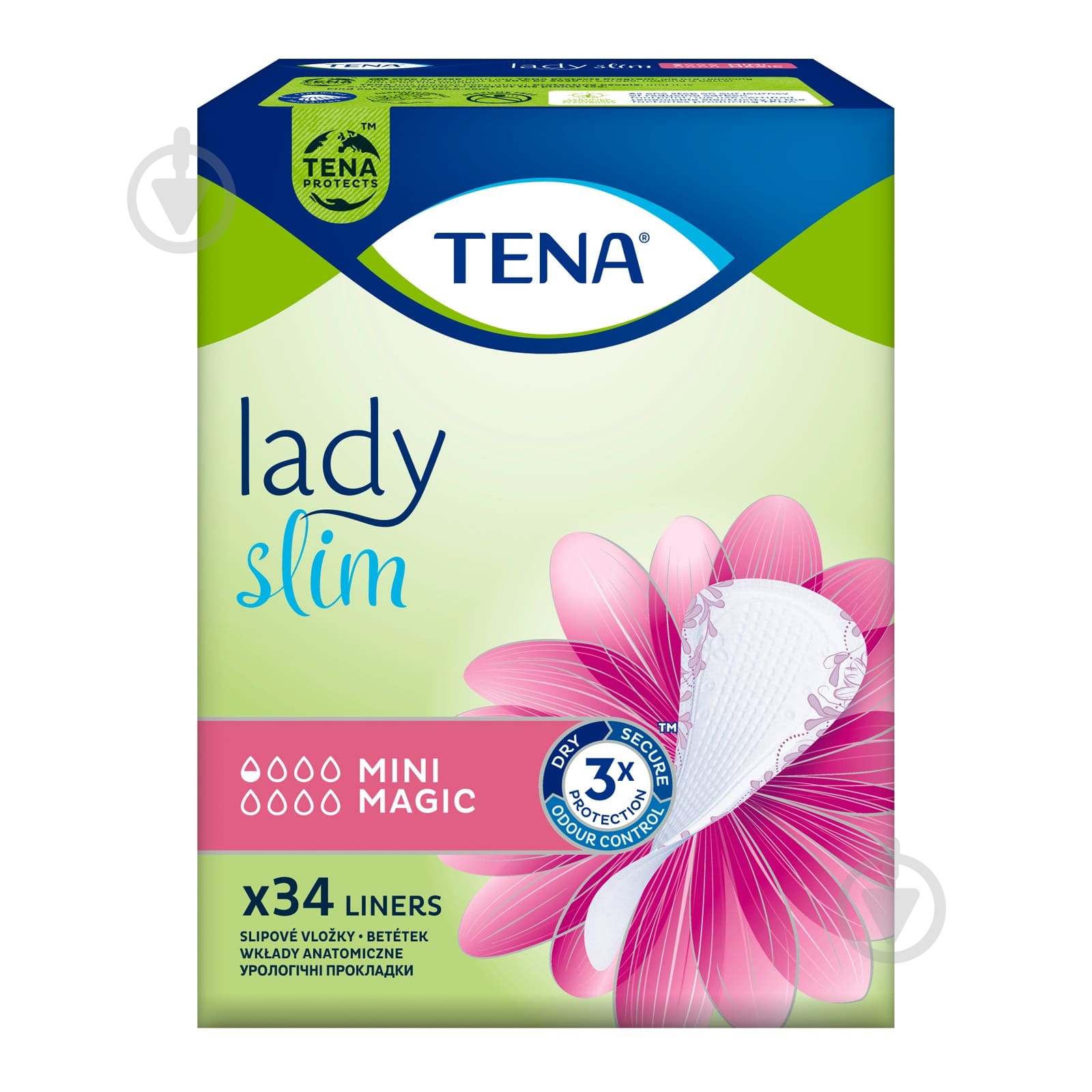 Прокладки урологічні TENA Lady Slim MINI MAGIC 34 шт. - фото 2 Прокладки урологічні TENA Lady Slim MINI MAGIC 34 шт. - фото 2