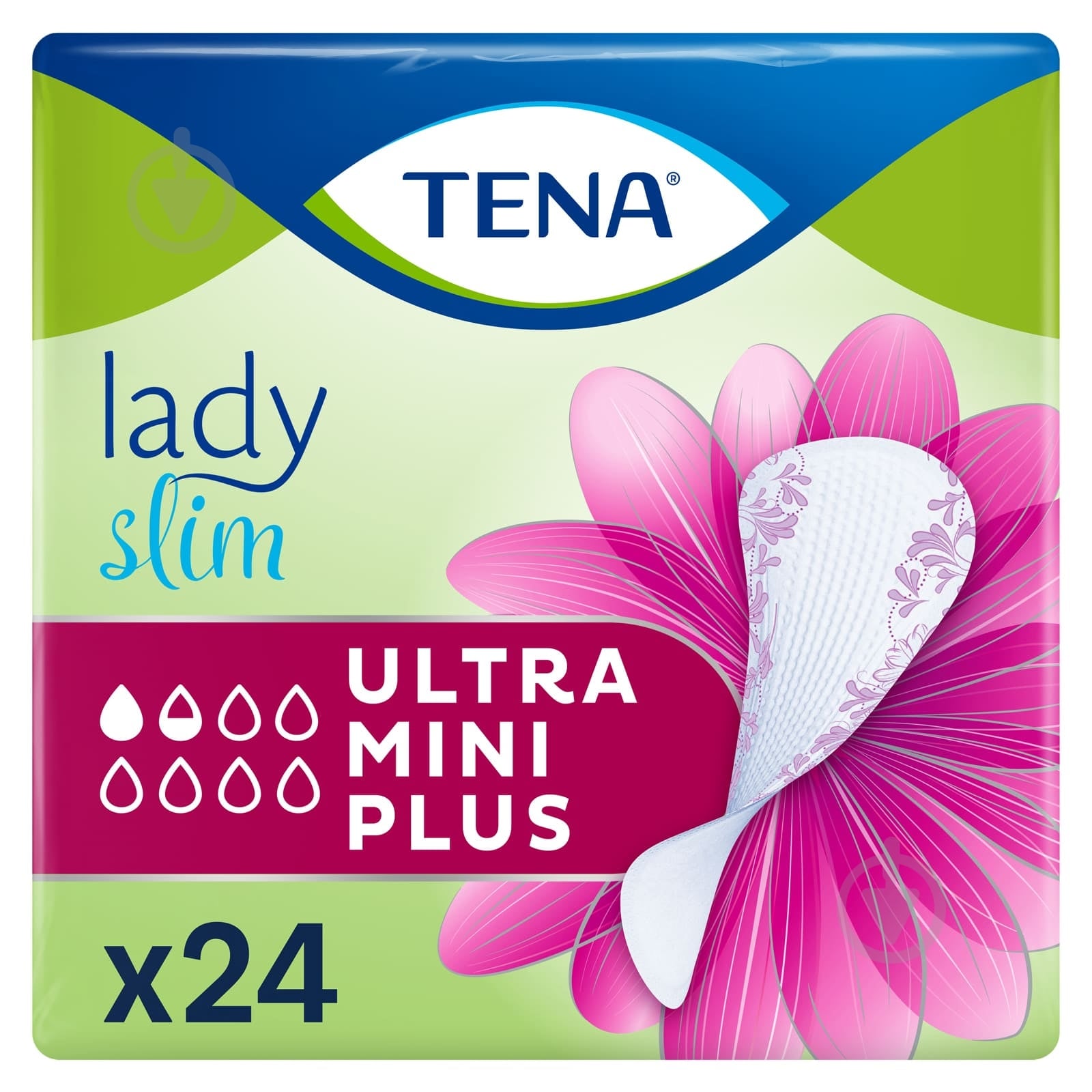 Прокладки урологічні Tena Lady Slim Ultra Mini Plus 24 шт. - фото 1 Прокладки урологічні Tena Lady Slim Ultra Mini Plus 24 шт. - фото 1