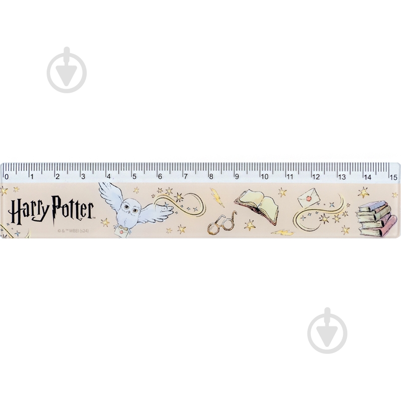 Линейка 15 см Harry Potter HP24-090 KITE - фото 1 Линейка 15 см Harry Potter HP24-090 KITE - фото 1