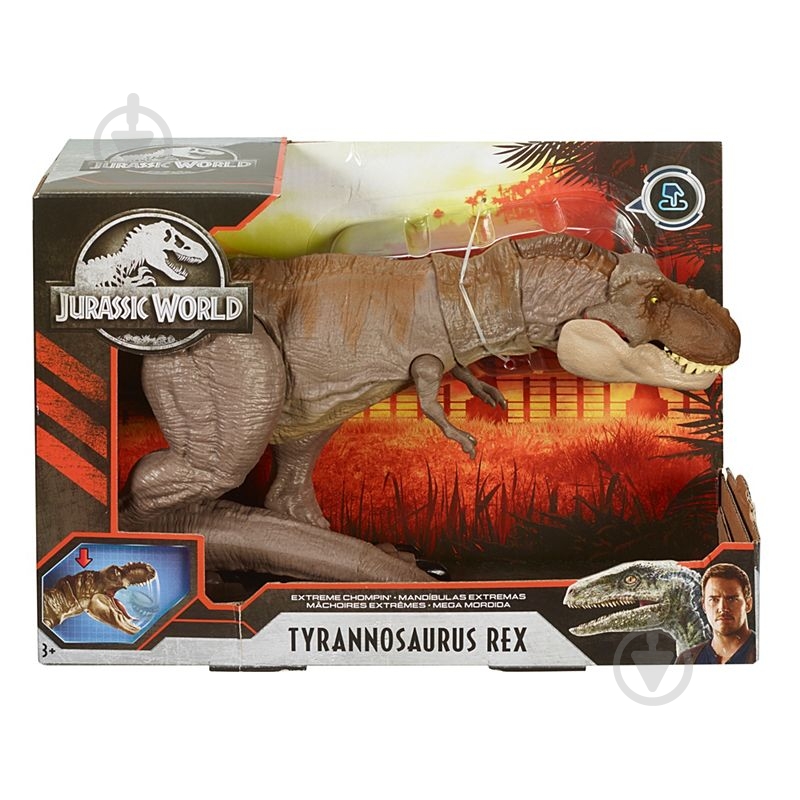 Динозавр Jurassic World Опасный Ти-рекс из фильма Мир Юрского периода (GLC12) - фото 2 Динозавр Jurassic World Опасный Ти-рекс из фильма Мир Юрского периода (GLC12) - фото 2