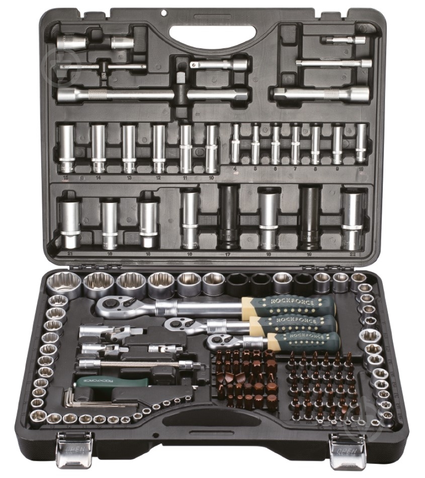 Набор ручного инструмента ROCKFORCE 156 шт. RF-41501-5 PREMIUM - фото 1
