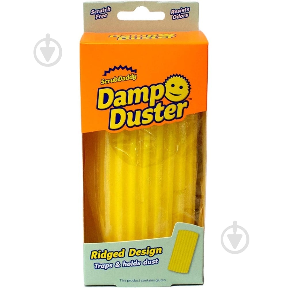 Губка универсальная Scrub Daddy Dump Duster желтая 1 шт. - фото 1 Губка универсальная Scrub Daddy Dump Duster желтая 1 шт. - фото 1