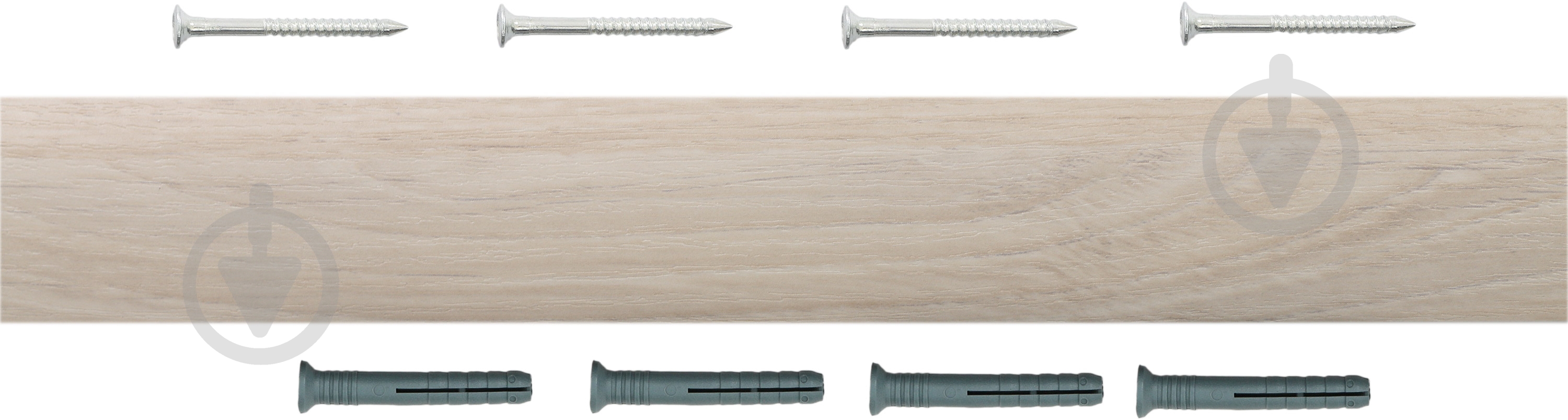 Порожек алюминиевый гладкий King Floor П10 40х900 мм ясень светлый - фото 2 Порожек алюминиевый гладкий King Floor П10 40х900 мм ясень светлый - фото 2