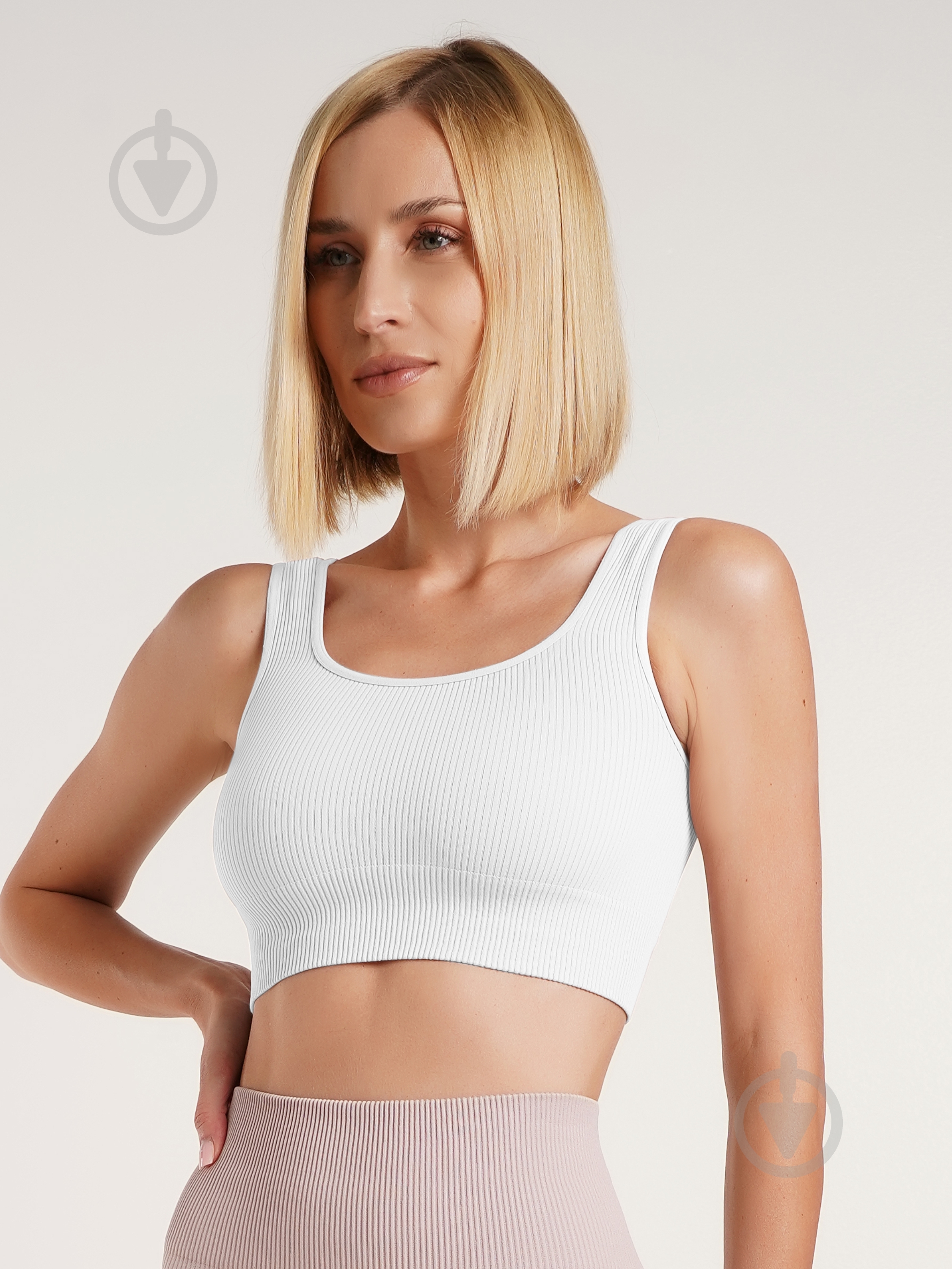 Топ Giulia Top rib р.L/XL белый - фото 1 Топ Giulia Top rib р.L/XL белый - фото 1