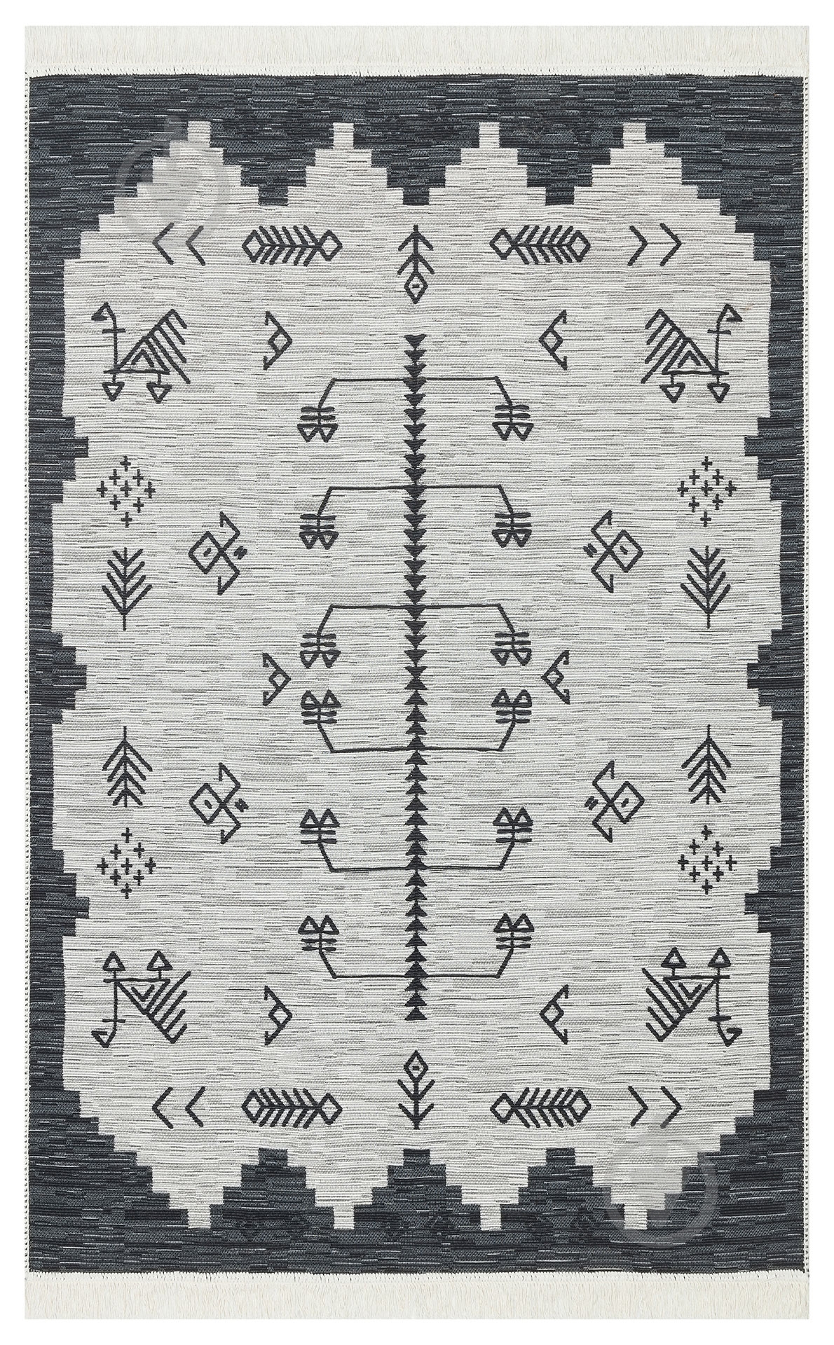 Ковер Ekohali Arya AR 23 Grey 160x230 см двусторонний - фото 1