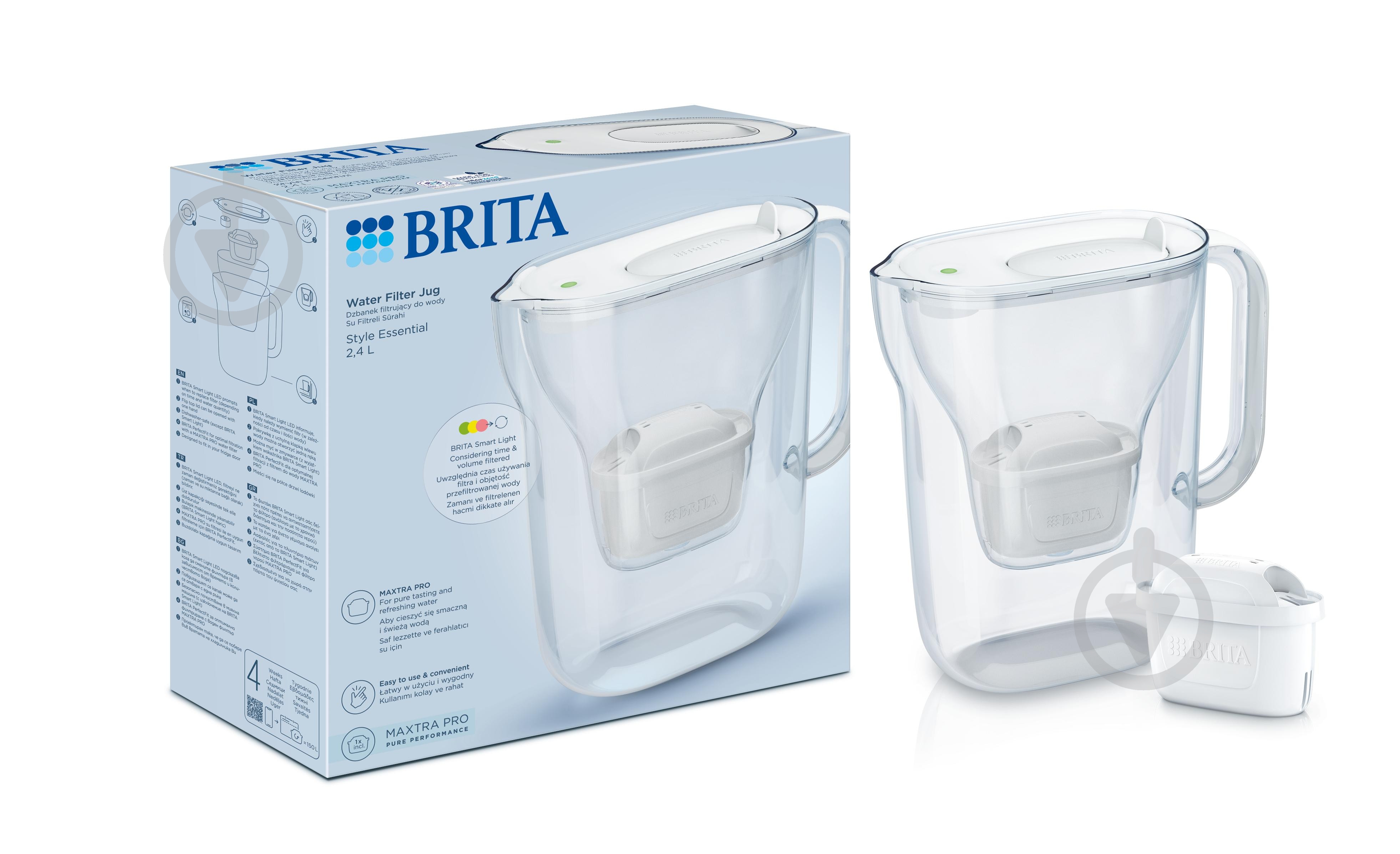 Фильтр-кувшин BRITA Style Essential Mxpro белый 1058040 - фото 1 Фильтр-кувшин BRITA Style Essential Mxpro белый 1058040 - фото 1