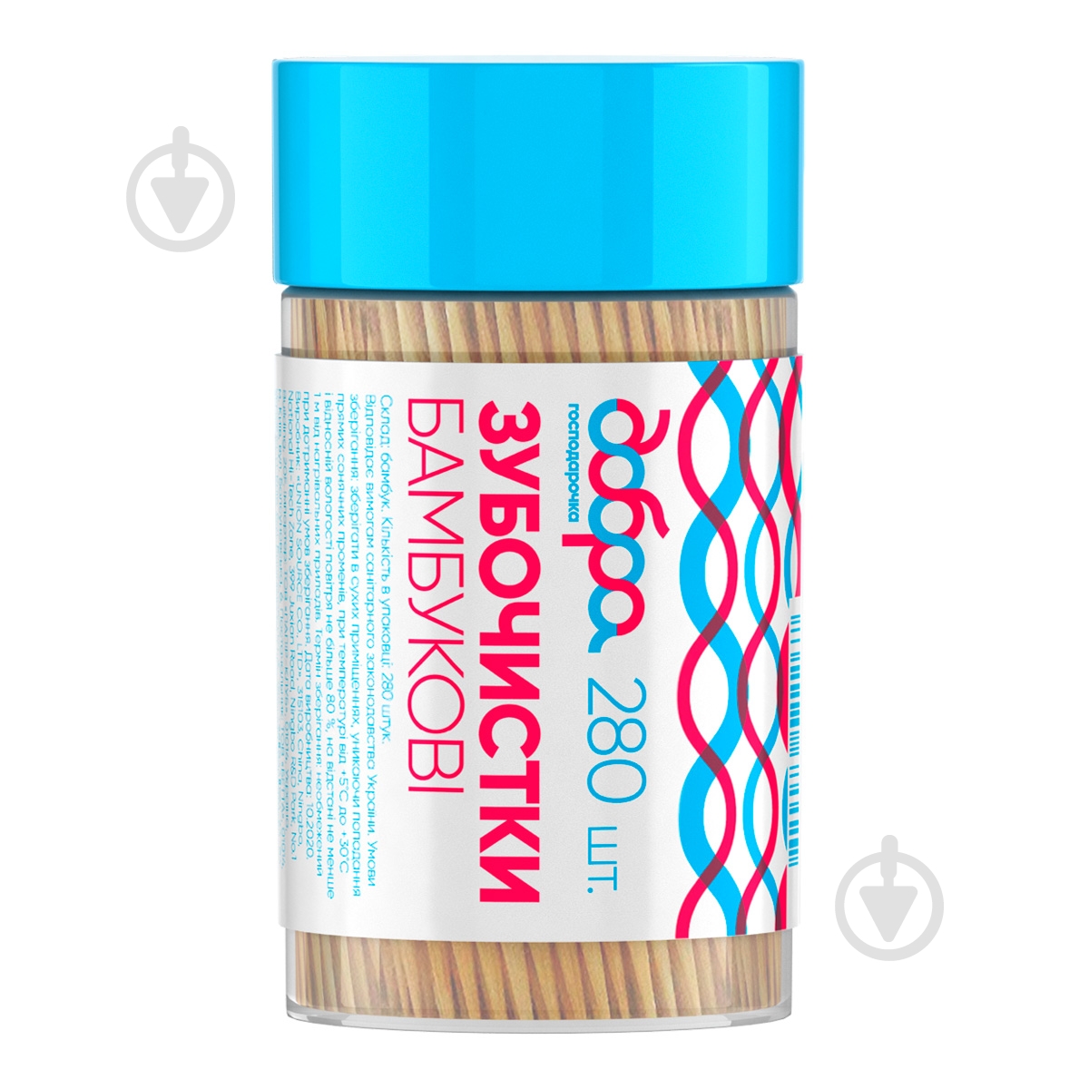 Зубочистки бамбуковые Добра господарочка бамбуковые 280 шт. - фото 1